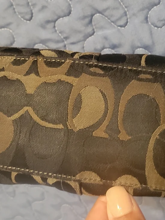 Coach Black And Grey Signature "C" Jacquard Mini 4×7"  Shoulder Bag - Picture 3 of 4